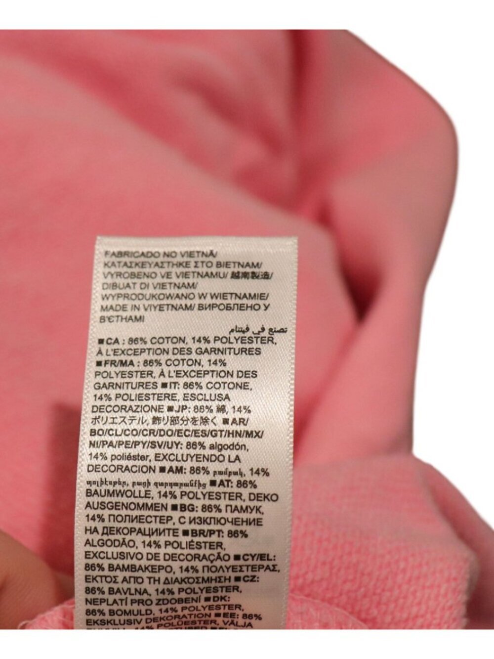 Gap X Madhappy Pink Zip-Up Hoodie XL Cotton Blend - Picture 6 of 6